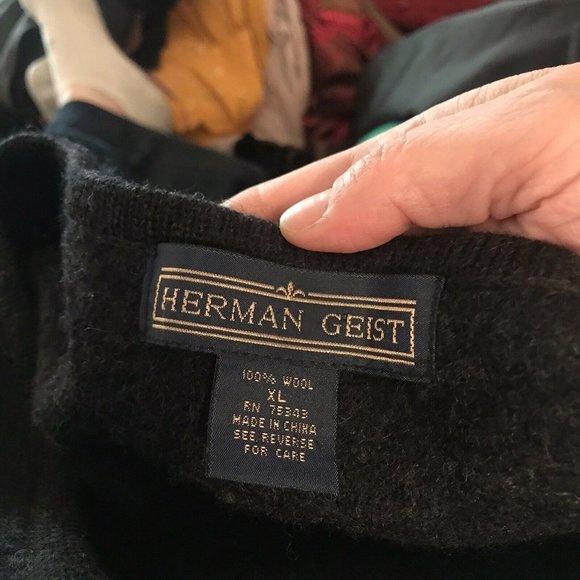 Herman Geist Women's XL Sweater Vest Zip Up - Picture 3 of 9